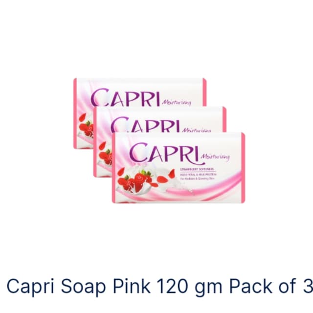 Capri soap Pink 120gm 3pcs