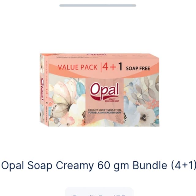 Opal Soap Creamy 60gm pack 4pcs