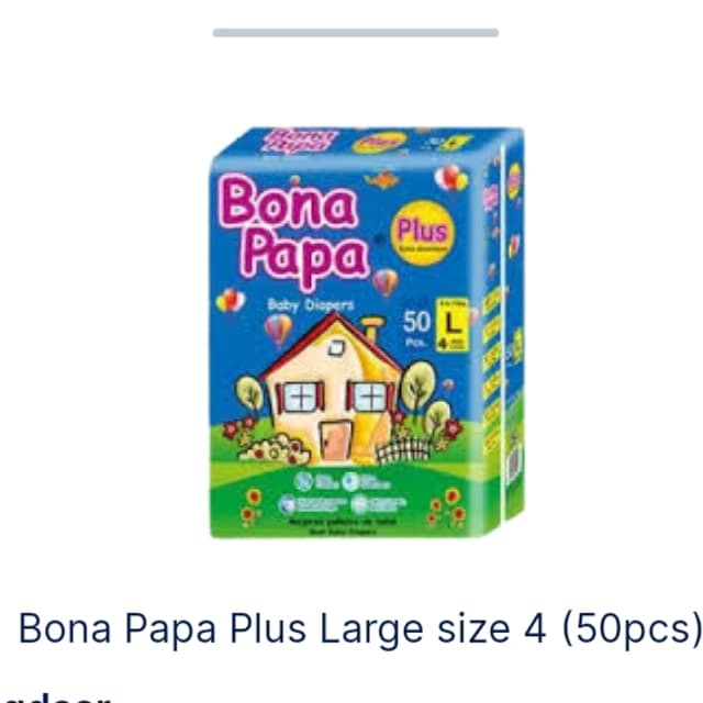 Bona papa Plus large size 4 (50pcs)