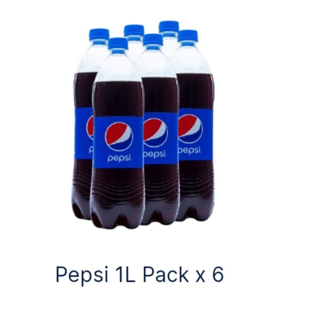 Pepsi 1L pack 6