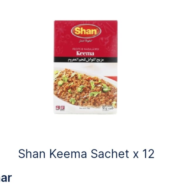 shan Keema sachet 12pcs