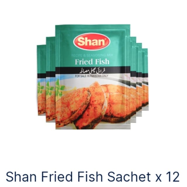 shan fish fry Sachet 12 PCs