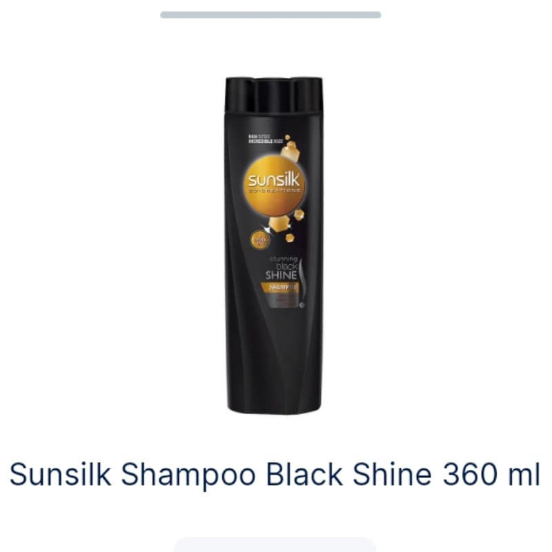 Sunsilk Shampoo black shine 360ml