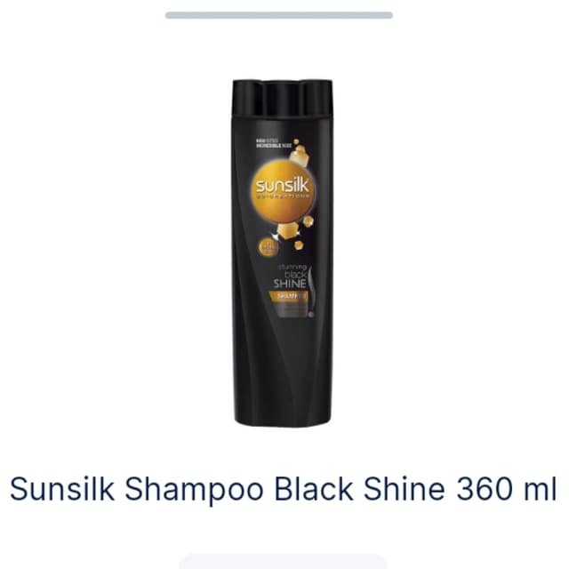Sunsilk Shampoo black shine 360ml