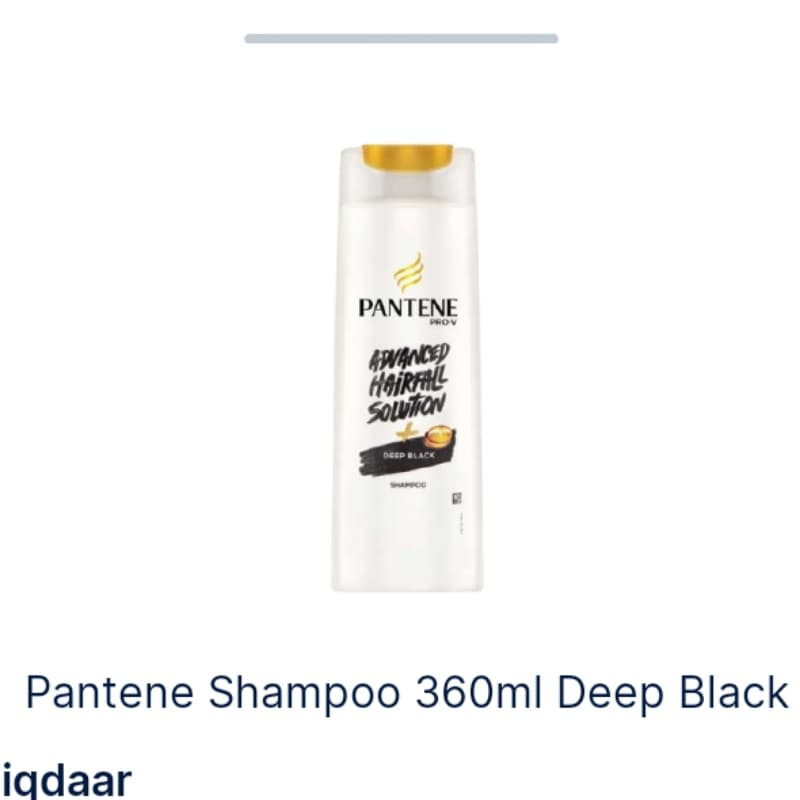 Pantene shampoo 360ml deep black