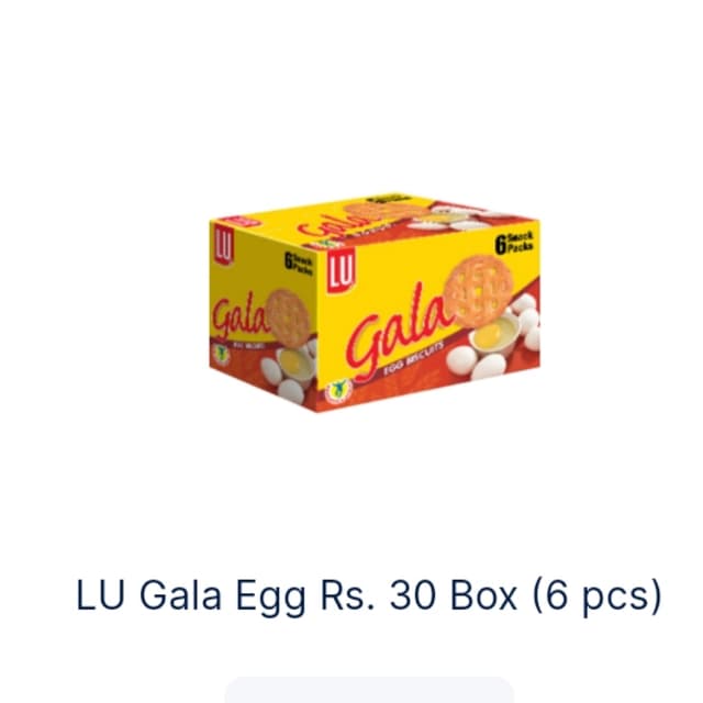 LU Gala Egg Rs30 box 5pcs