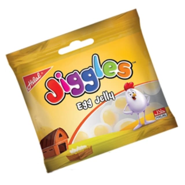 Hilal jiggles egg jelly Rs 5 box 36pcs