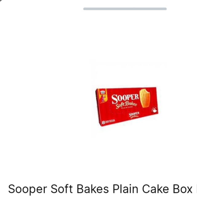 Sooper Soft Bakes Plain cake Box 8pcs