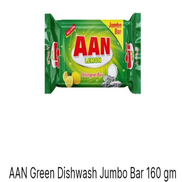 AAN Green dishwash jumbo bar 160gm