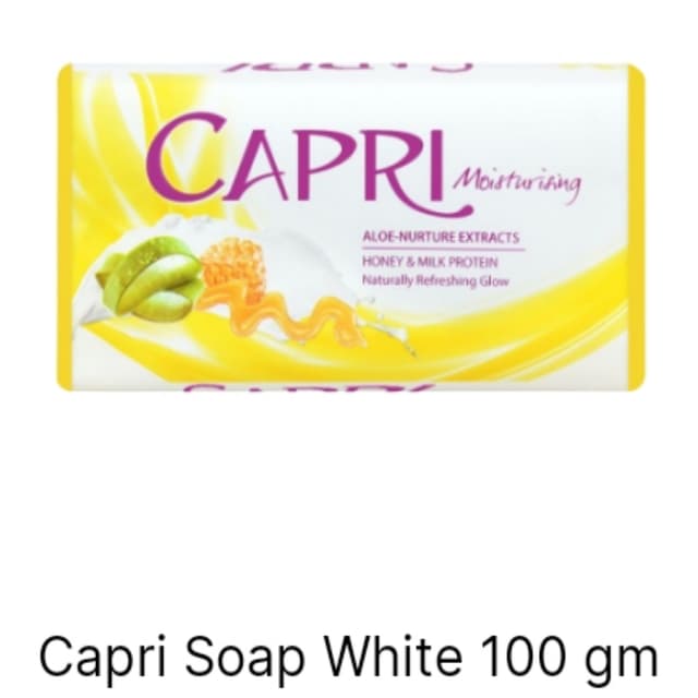 Capri soap white 100gm
