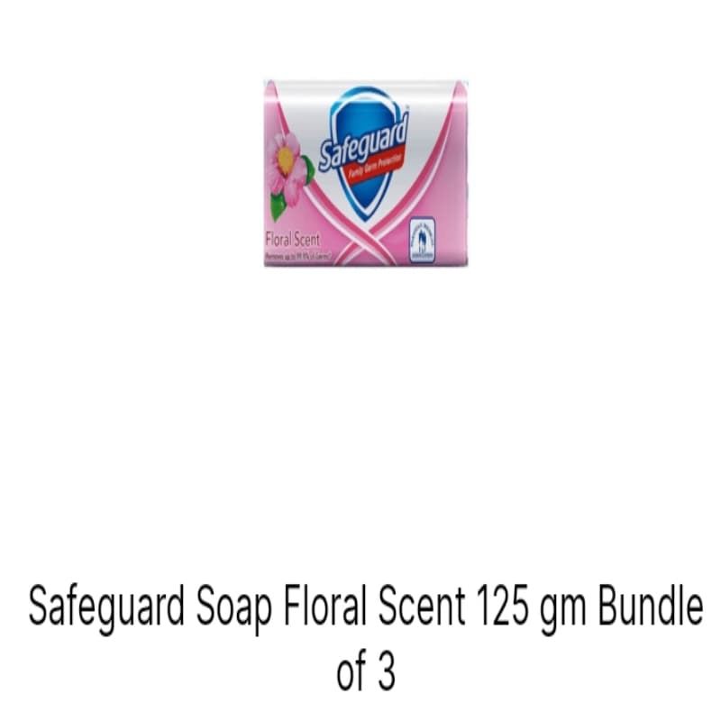 Safeguard Soap Floral scent 125gm pack 3pcs