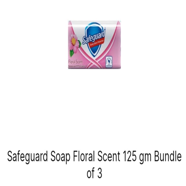 Safeguard Soap Floral scent 125gm pack 3pcs