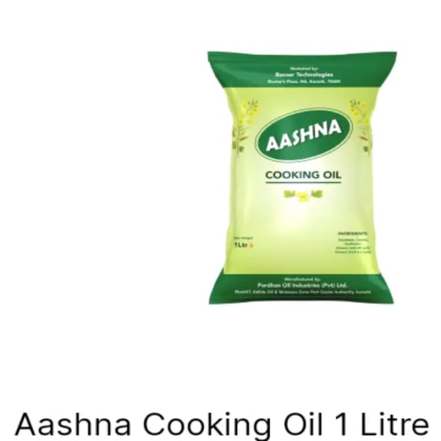 Aashna cooking oil 1 Ltr .