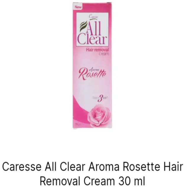 Caresse All Clear Arome rosette hair removal cream 30ml