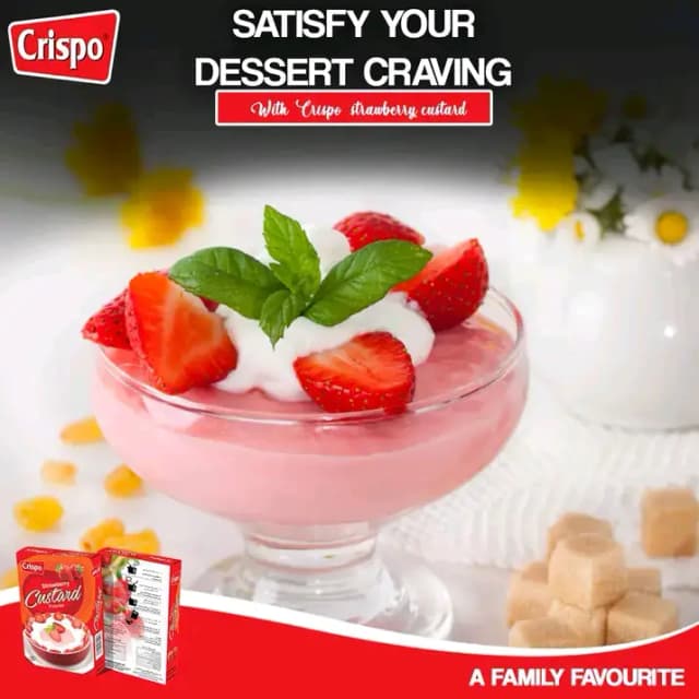 Crispo Strawberry Custard