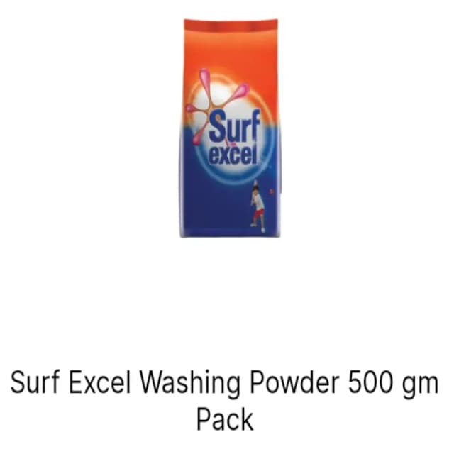 Surf Excel Washing powder 500gm pack