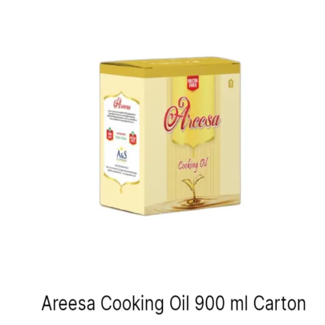 Areesa cooking oil 900 ml pouch