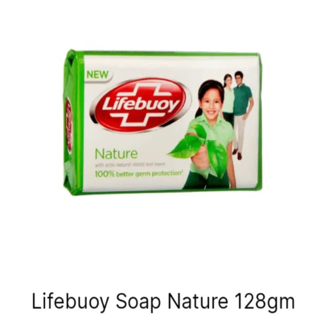 lifebuoy soap natture 128gm